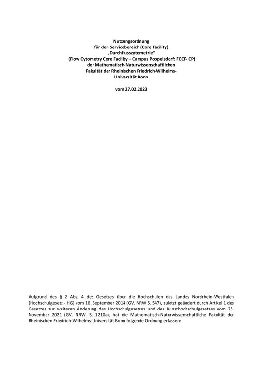 User concepts and bylaws (DE)