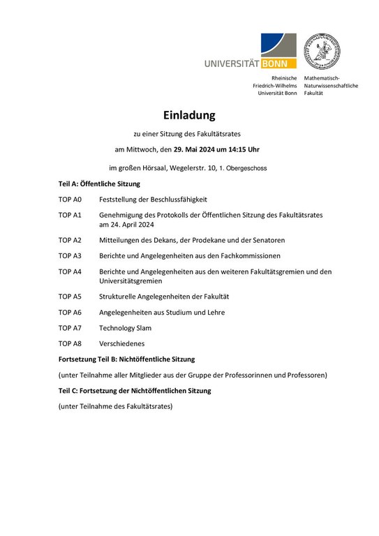 Einladung zur Sitzung des Fakultätsrates am 29. Mai 2024 Homepage.pdf